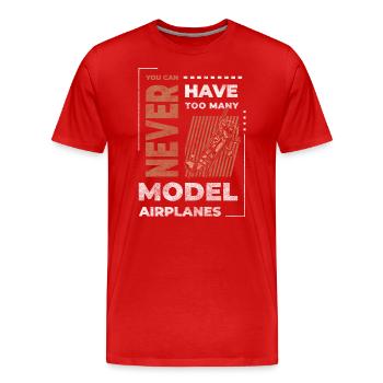 Maquettes d’avions Avions de loisir Maquettes d’avions - T-shirt bio Premium Homme - rouge - Devant - Damien (186cm)
