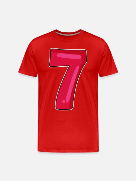 7 - Men's Premium Organic T-Shirt - red