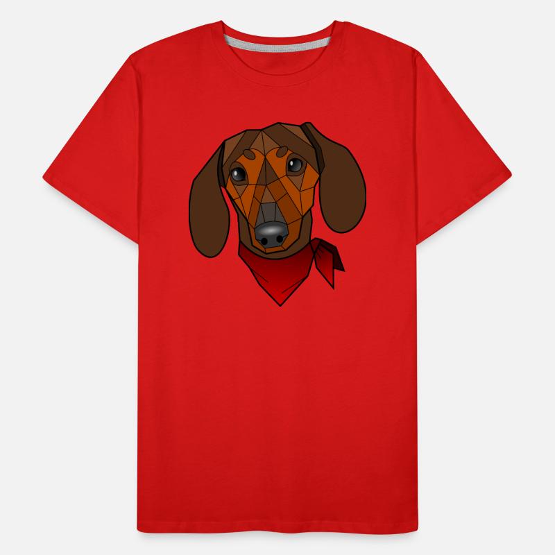 Dackel - Leo Männer Premium Bio T-Shirt