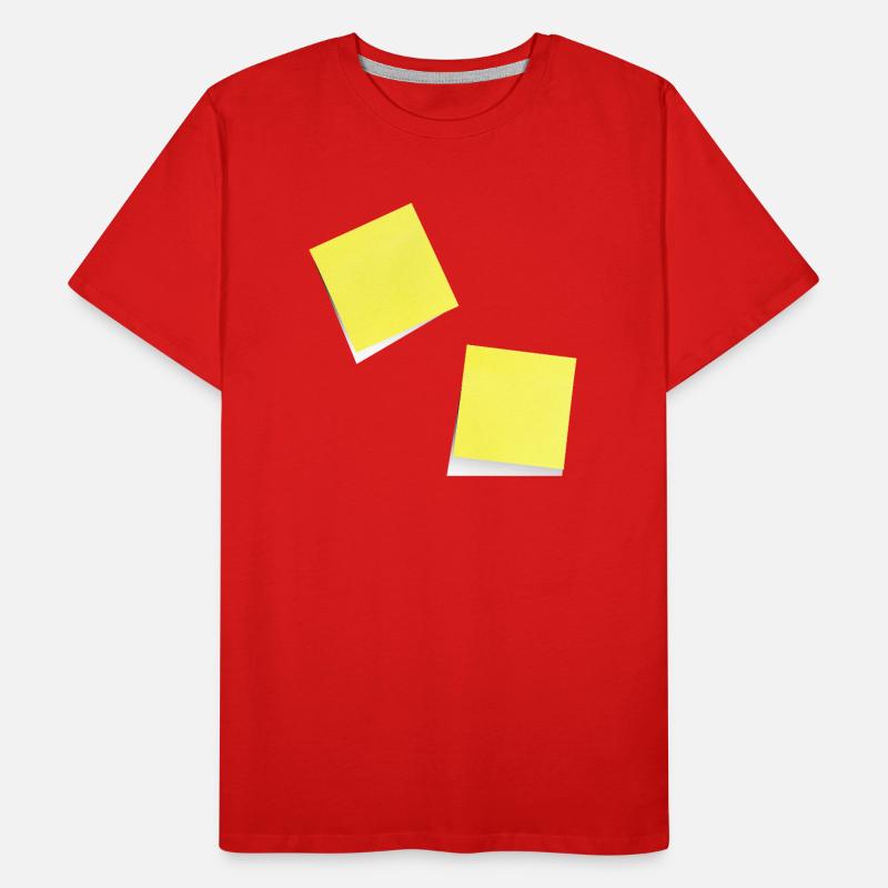 yellow notepad , sticky note , sticky note Men's Premium Organic T-Shirt