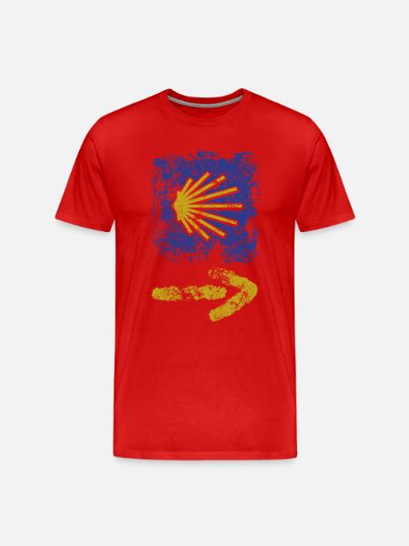 Buen Camino - Camino de Santiago - Pilgrimage - Santiago - Men's Premium Organic T-Shirt - red