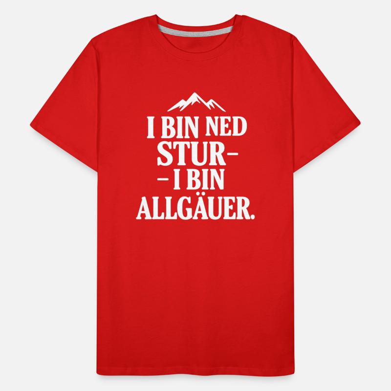 Fierté du dialecte de l’Allgäu T-shirt bio Premium Homme
