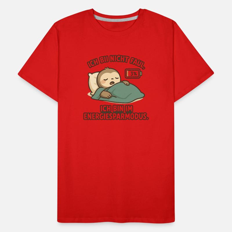 I'm Not Lazy – Power Saving Mode Men's Premium Organic T-Shirt