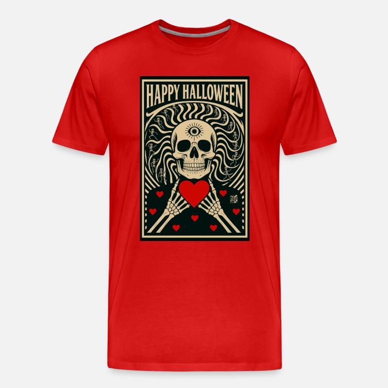 la_mort_vous_va_si_bien - Männer Premium Bio T-Shirt - Rot