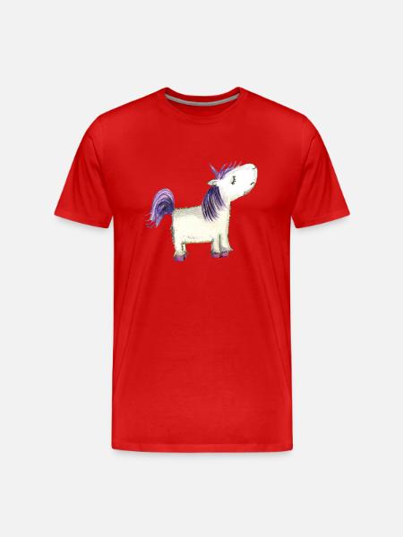 Offended unicorn - Men's Premium Organic T-Shirt - red