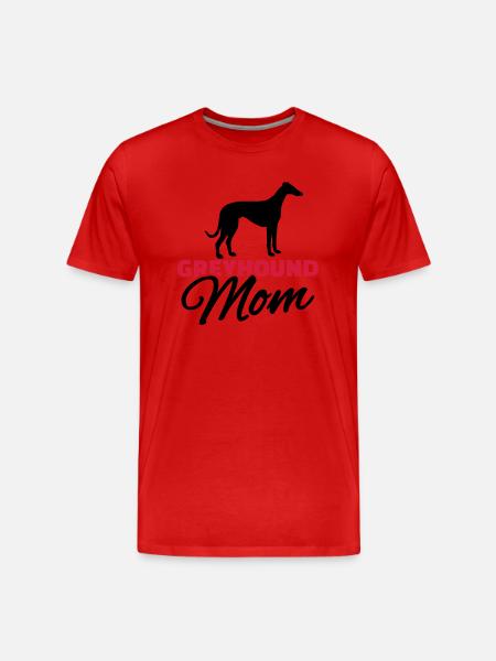 Windhund - Männer Premium Bio T-Shirt - Rot