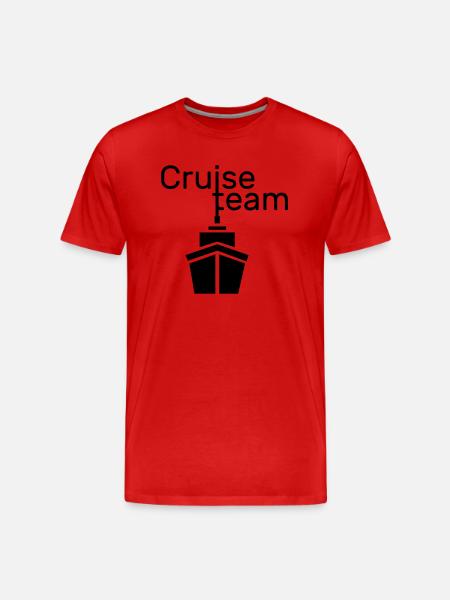 Cruiseteam - Männer Premium Bio T-Shirt - Rot