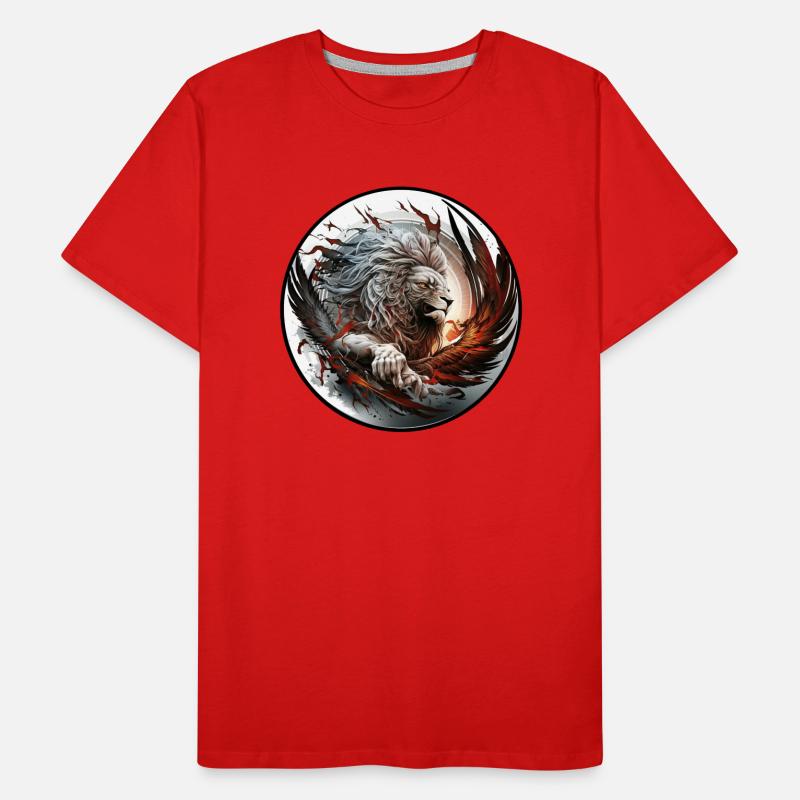 lion de feu T-shirt bio Premium Homme