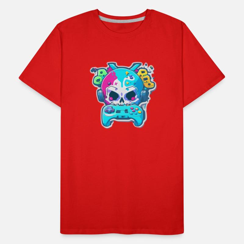 Skullhead Controller Men's Premium Organic T-Shirt