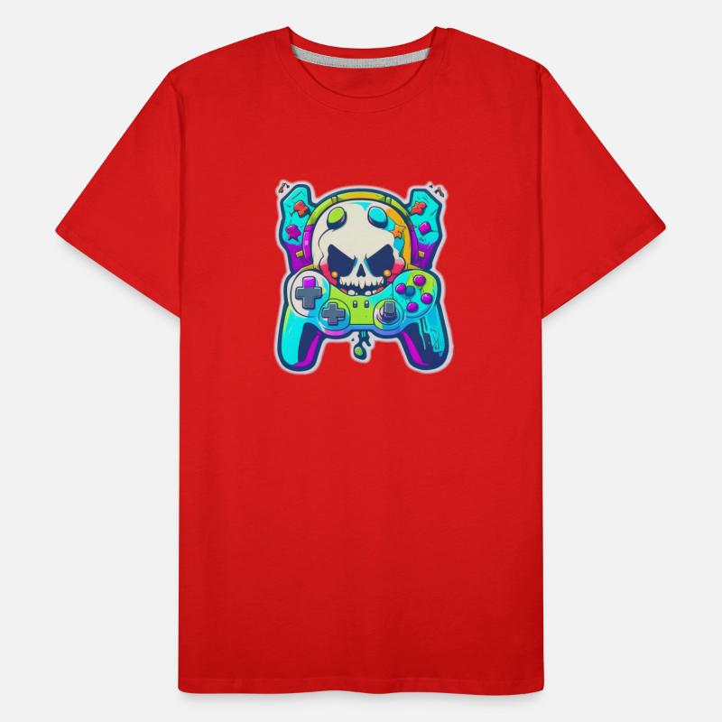 Skullhead Controller Men's Premium Organic T-Shirt