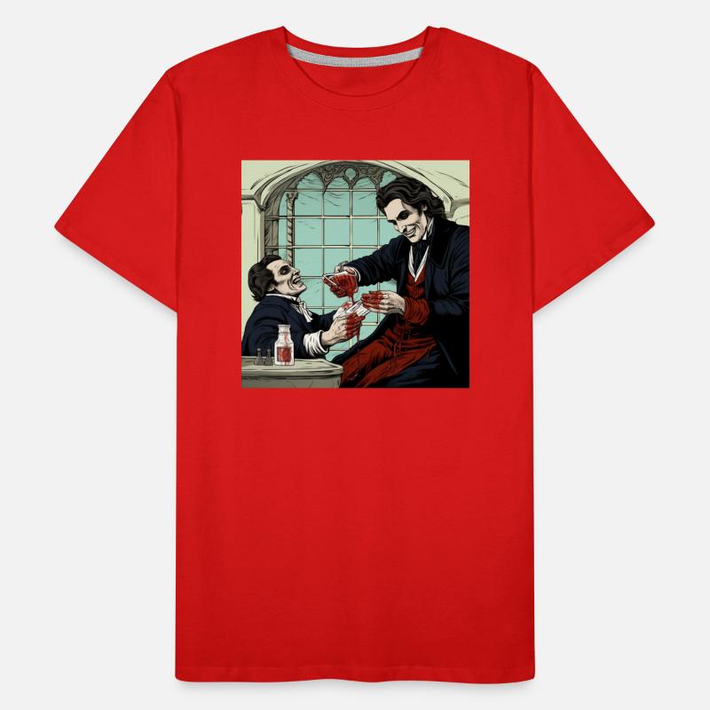 Comic style Vampire 2 Männer Premium Bio T-Shirt