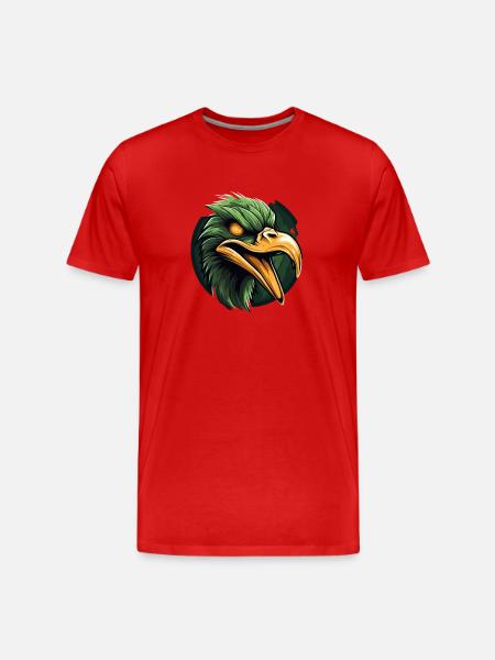 Adler Comic Art - Men's Premium Organic T-Shirt - red