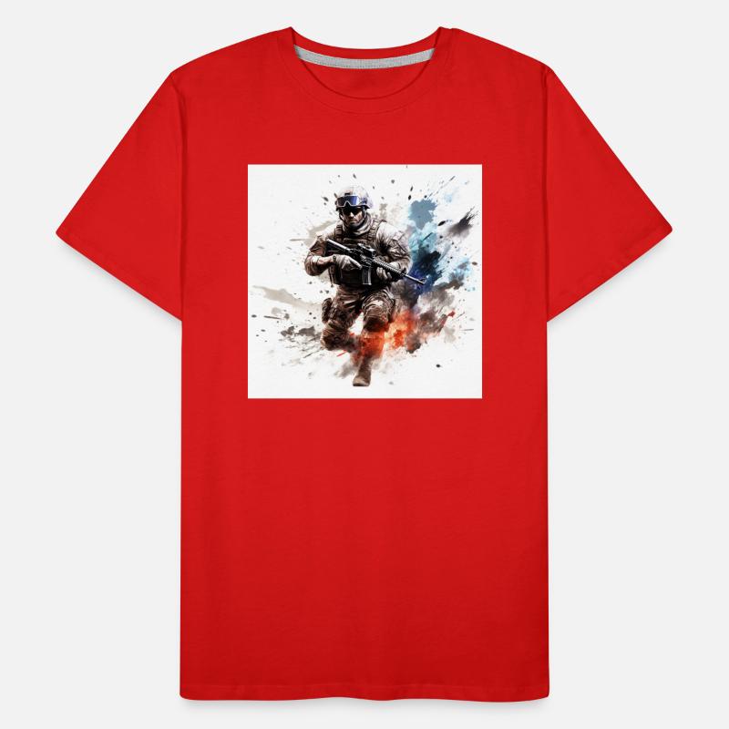 COD jeu art shooter 2 T-shirt bio Premium Homme