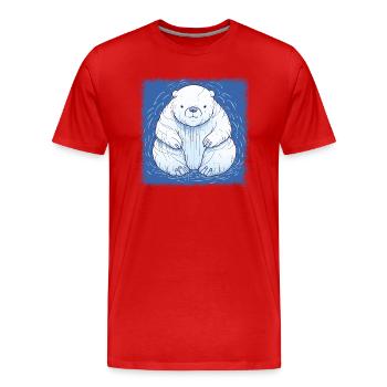 Feminist Amazonian Capitalist Statement Cool - Men's Premium Organic T-Shirt - red - Front - Damien (186cm)