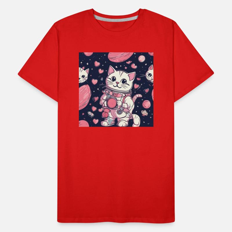Chat dans l’espace Vol.9 T-shirt bio Premium Homme
