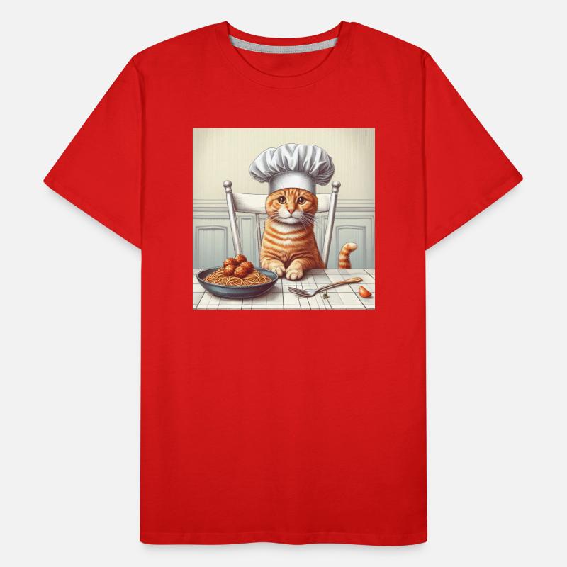 Katze Koch Männer Premium Bio T-Shirt