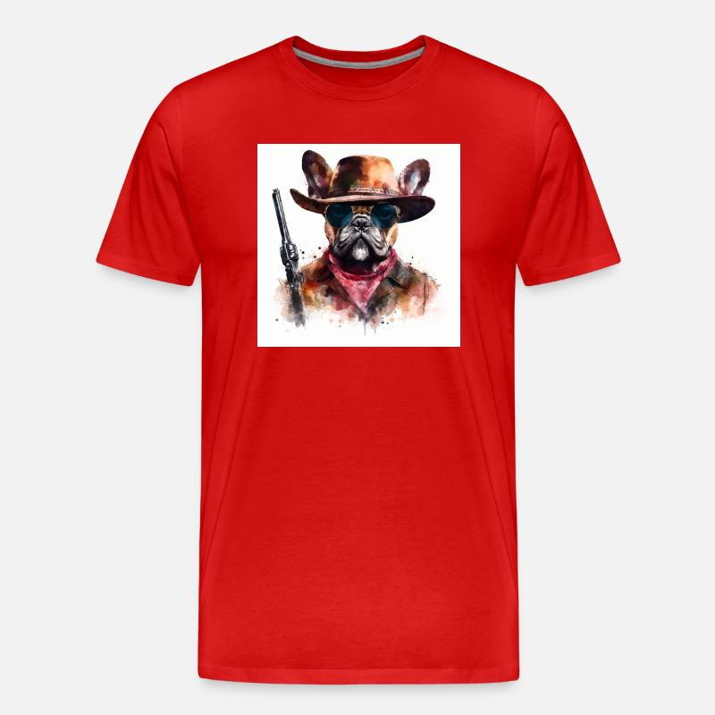 wild wild bully - Männer Premium Bio T-Shirt - Rot