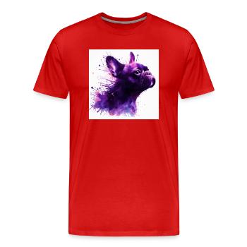 Bully Love - Männer Premium Bio T-Shirt - Rot - Vorne - Damien (186cm)