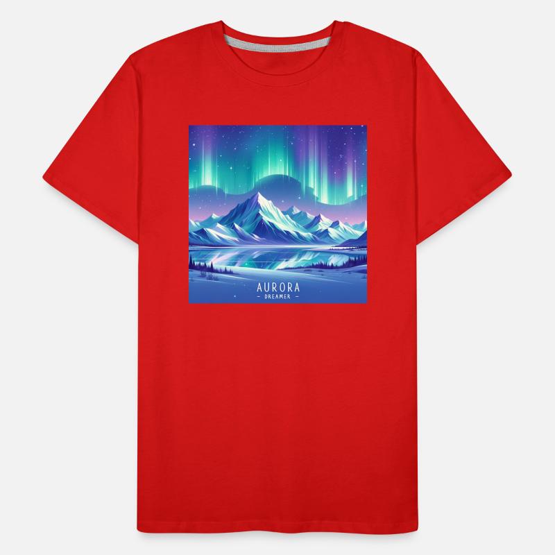 Aurora-Träumer Männer Premium Bio T-Shirt