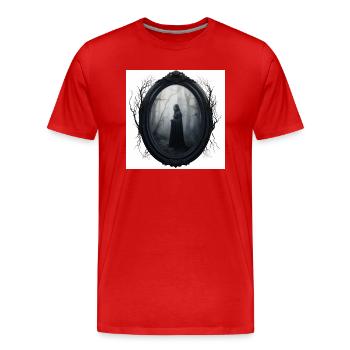 White Witch - Männer Premium Bio T-Shirt - Rot - Vorne - Damien (186cm)