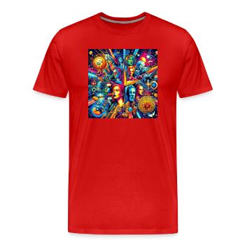 7f676428 5f6a 48bb a087 8c9341f37656 - T-shirt bio Premium Homme - rouge - Devant - Damien (186cm)