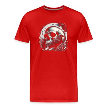 Gardiens célestes - T-shirt bio Premium Homme - rouge - Devant - Damien (186cm)