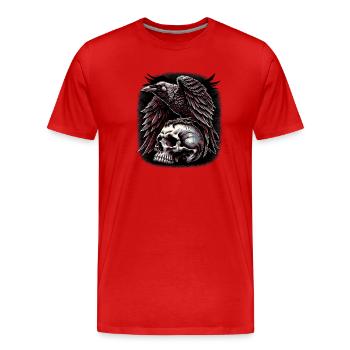 Guardian of the Lost - Men's Premium Organic T-Shirt - red - Front - Damien (186cm)