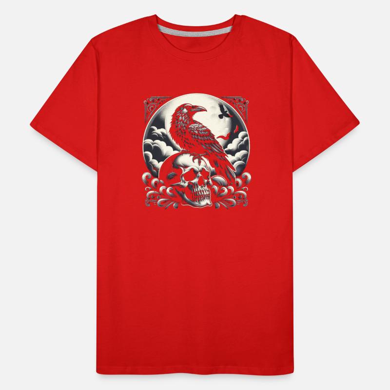Éclipse du corvidé T-shirt bio Premium Homme