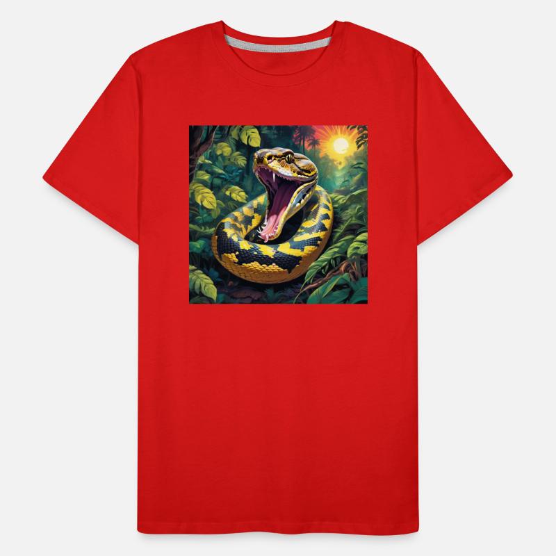 Python Snake Men's Premium Organic T-Shirt