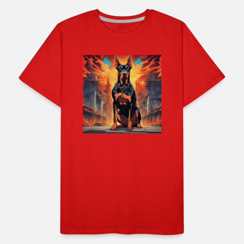 Doberman de l’enfer T-shirt bio Premium Homme