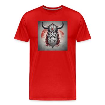 Odin - T-shirt bio Premium Homme - rouge - Devant - Damien (186cm)