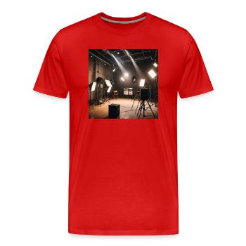 IMG 5133 - T-shirt bio Premium Homme - rouge - Devant - Damien (186cm)