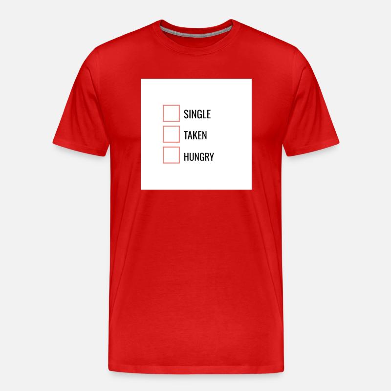 Single - Männer Premium Bio T-Shirt - Rot