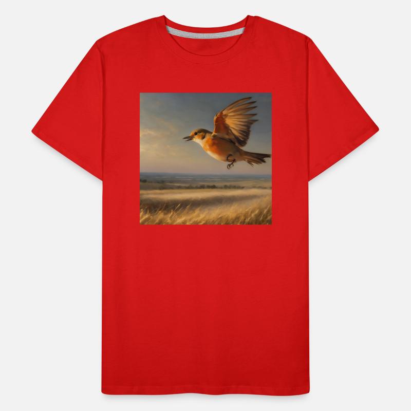 Vogel Männer Premium Bio T-Shirt