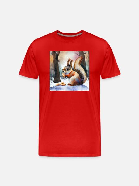 Winter treasures - Men's Premium Organic T-Shirt - red