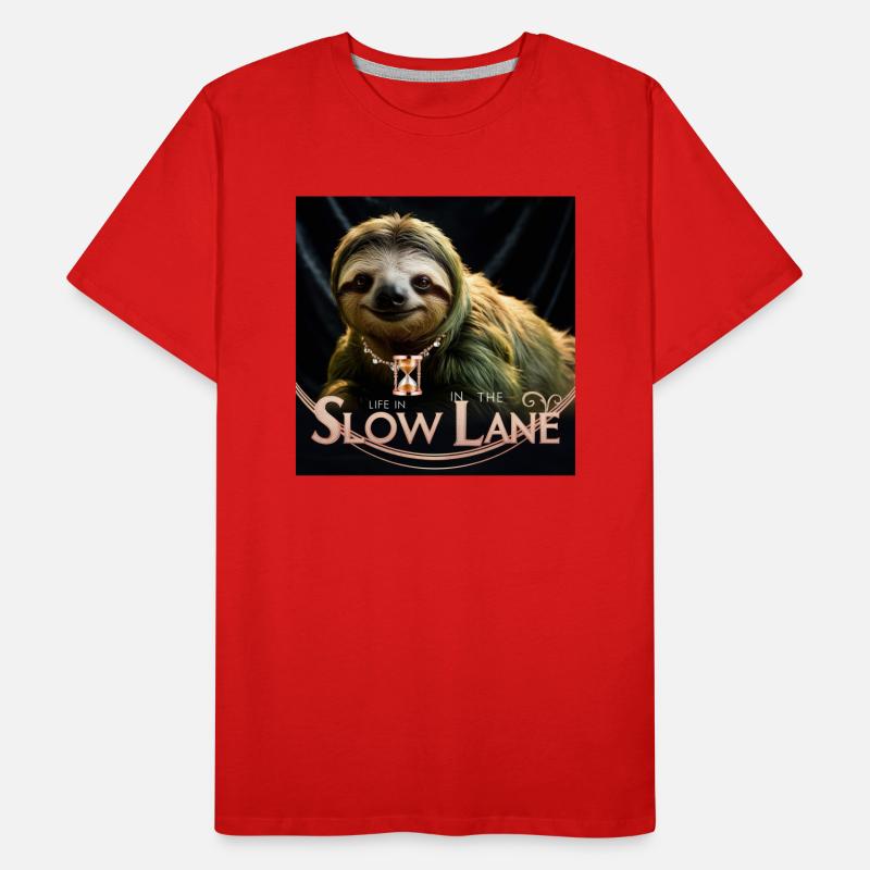 LANGSAME SPUR Männer Premium Bio T-Shirt