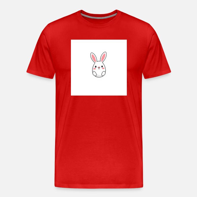 Osterfreude - Männer Premium Bio T-Shirt - Rot