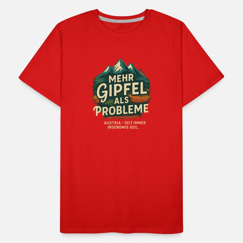 Plus de sommets que de problèmes T-shirt bio Premium Homme