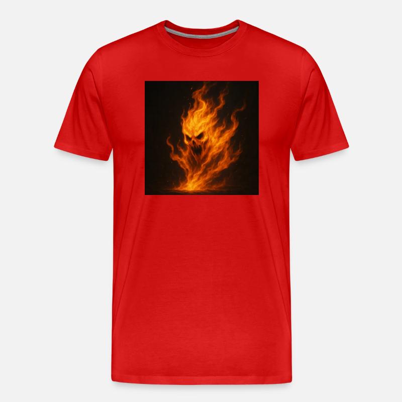 Flammengeist - Männer Premium Bio T-Shirt - Rot