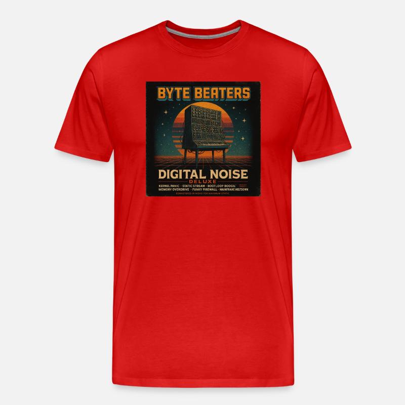 Byte Beaters by Nerogear - Männer Premium Bio T-Shirt - Rot