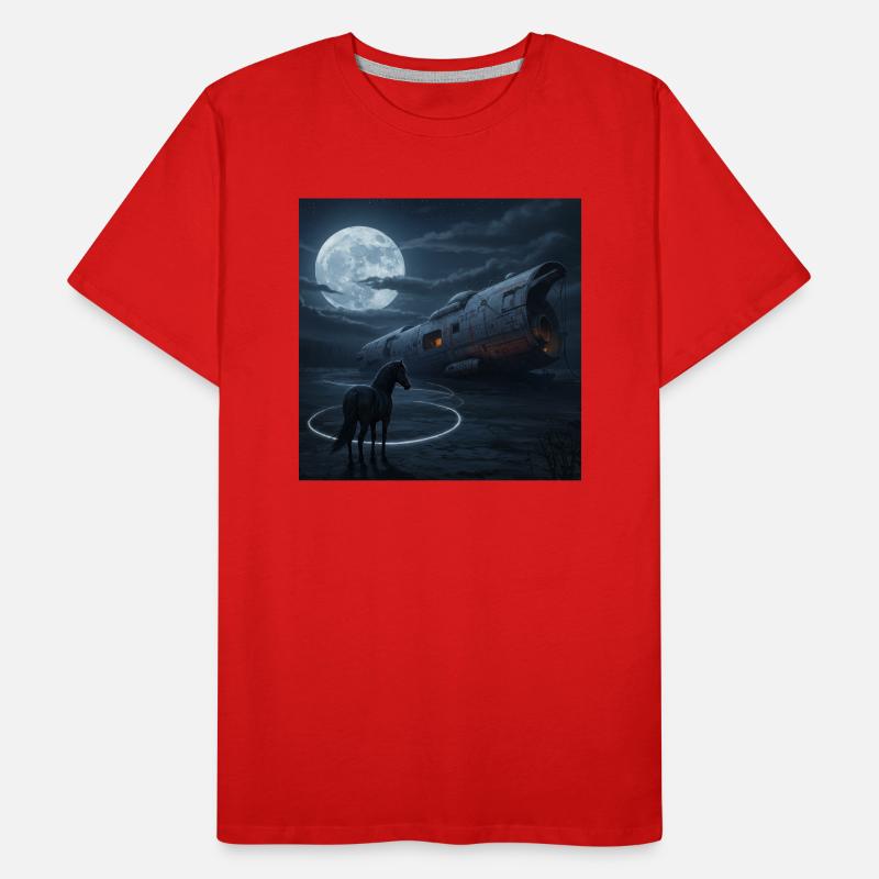 Night flight into the unknown Men's Premium Organic T-Shirt