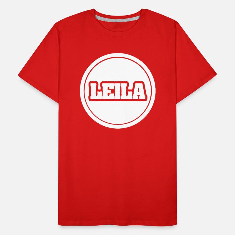 First name Leila Men's Premium Organic T-Shirt