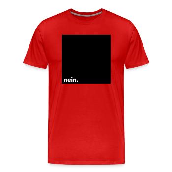 Non. - T-shirt bio Premium Homme - rouge - Devant - Damien (186cm)