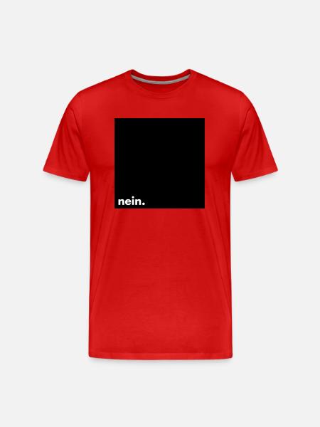 No. - Men's Premium Organic T-Shirt - red