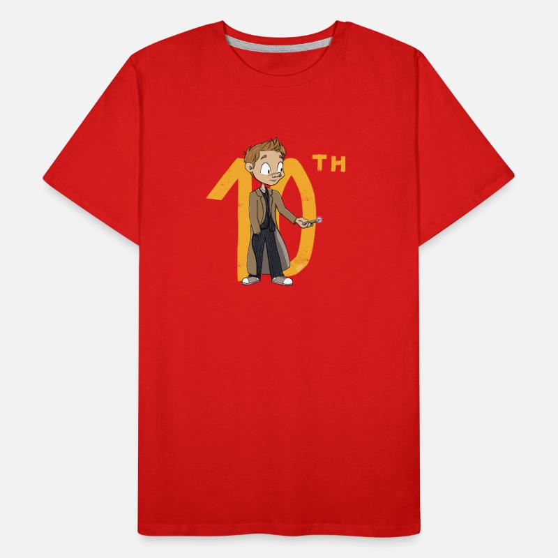 Le 10e Docteur, version chibi T-shirt bio Premium Homme