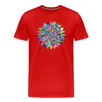Circular design - Men's Premium Organic T-Shirt - red - Front - Damien (186cm)