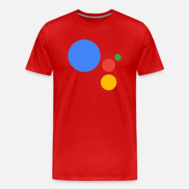 Google Logo Merch! - Männer Premium Bio T-Shirt - Rot