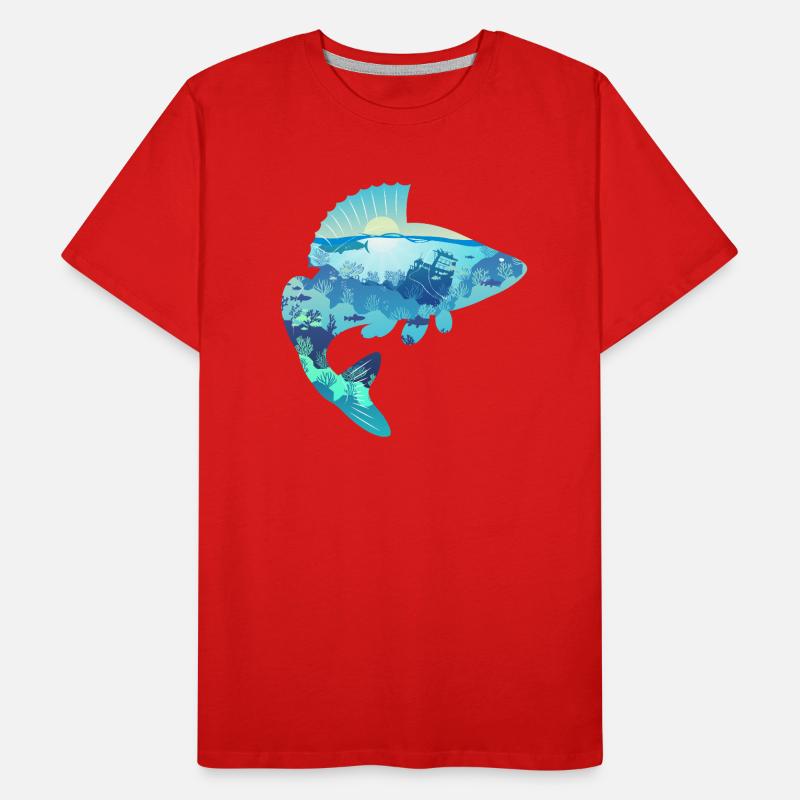 Basse perche T-shirt bio Premium Homme