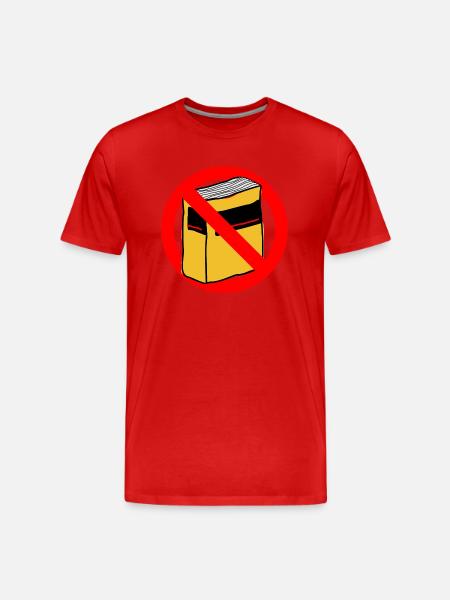 Duden stavning tak tysk gave ide - Herre Premium T-shirt økologisk - rød