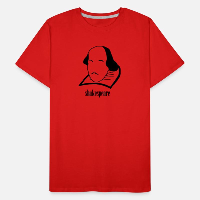 Shakespeare Kopf - Geschenkidee Männer Premium Bio T-Shirt